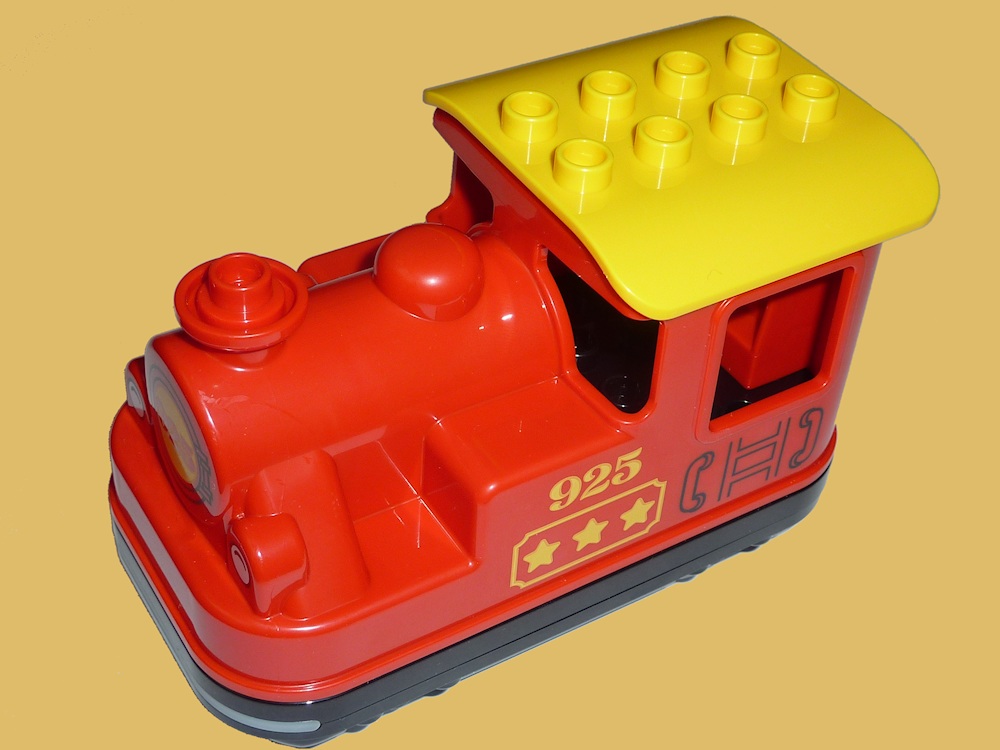 Gelb Lego Duplo Eisenbahn INTELLI Lok aus 3325 3 X Codesteine Fahrer Rot